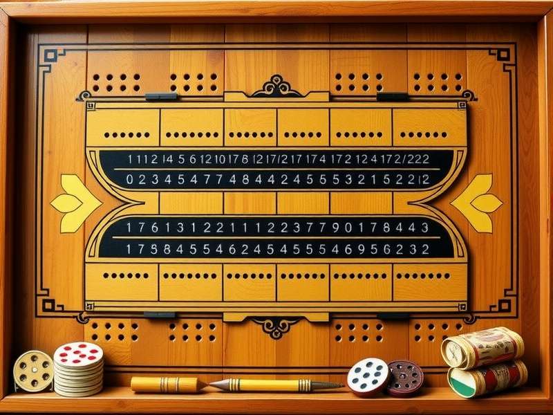 क्रिबेज खेलते हुए हाथ और कार्ड्स