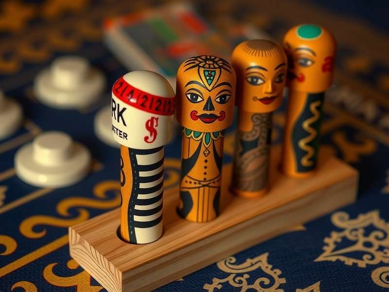 Krazy Kustom Cribbage Pegs की तस्वीर जो विभिन्न डिजाइन दिखाती है