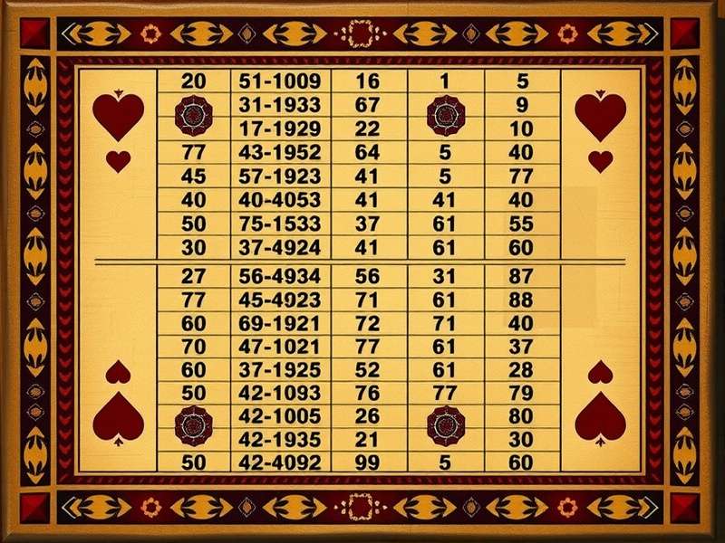 Cribbage फ्लश उदाहरण - एक ही सूट के हृदय के कार्ड