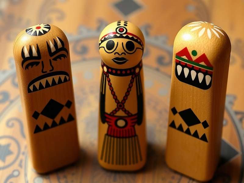 विभिन्न प्रकार के हस्तनिर्मित क्रिबेज पेग्स लकड़ी और धातु से बने