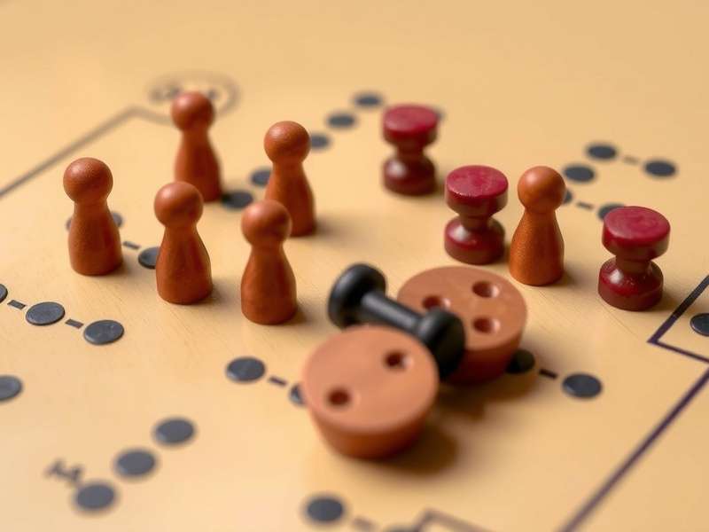 A diverse collection of cribbage pegs made from wood, metal, and bone, arranged on a traditional board