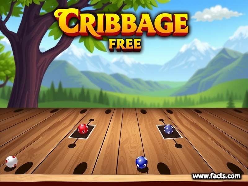 A classic cribbage board with pegs on a wooden table