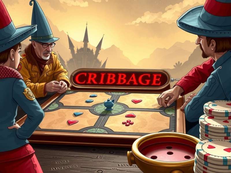 Person logging into Game Colony Cribbage on laptop and mobile in India