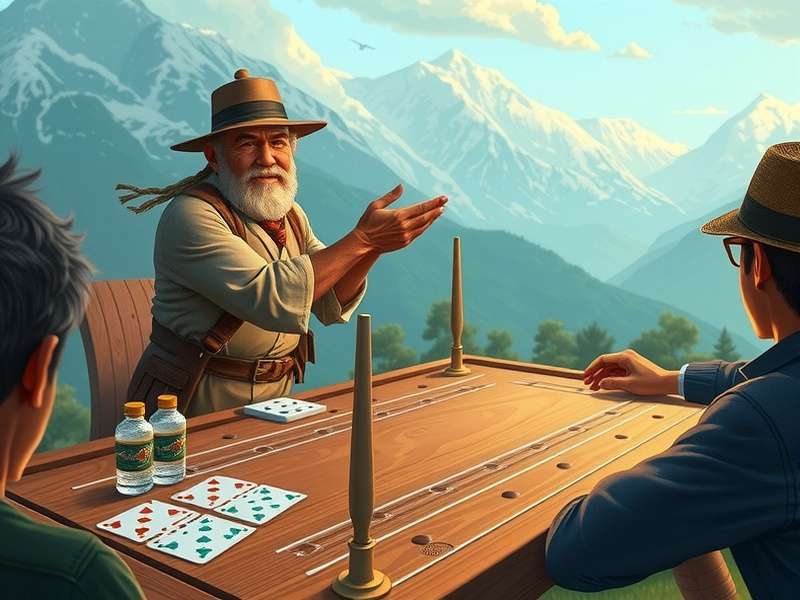 A group of diverse people playing a board game and cards, symbolizing the community of Cribbage players in India