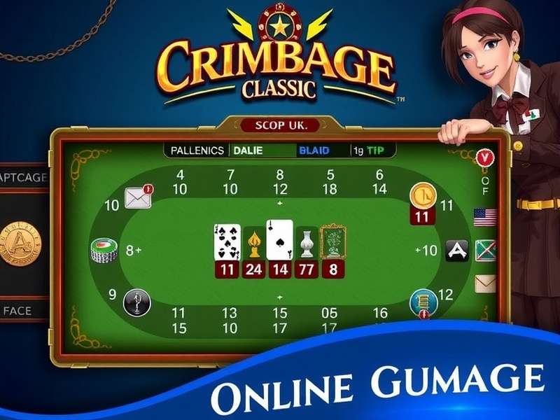 Diverse group of Indian players engaging with Cribbage Classic Online on various devices