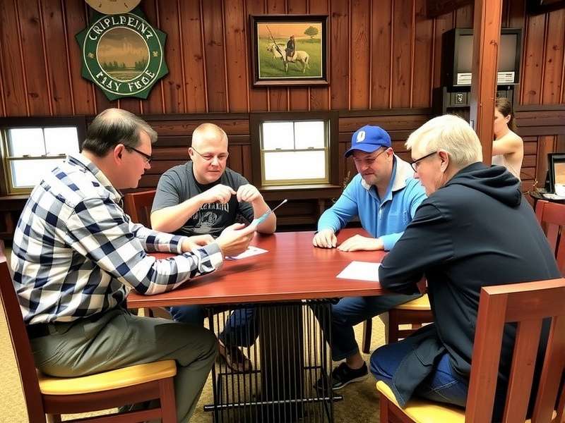 Competitive Cribbage match in progress at an Ishpeming League event in Mumbai