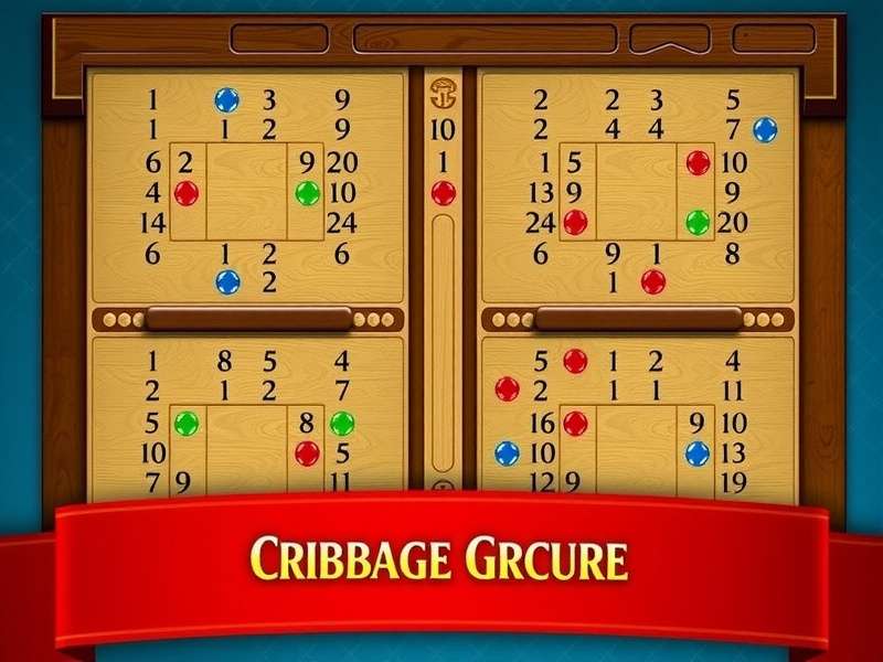 Cribbage Classic game board with pegs and cards — India edition