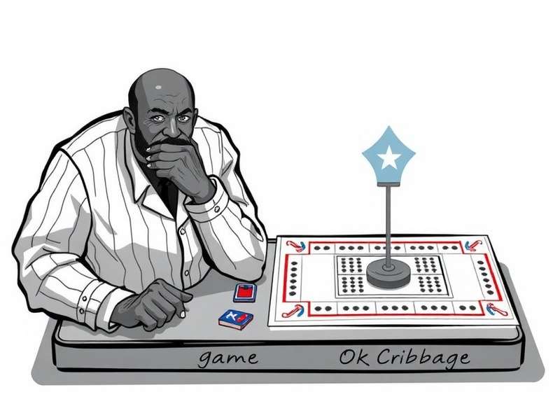 Ok Cribbage – A vibrant Indian Cribbage community gathering around a cribbage board with pegs and cards